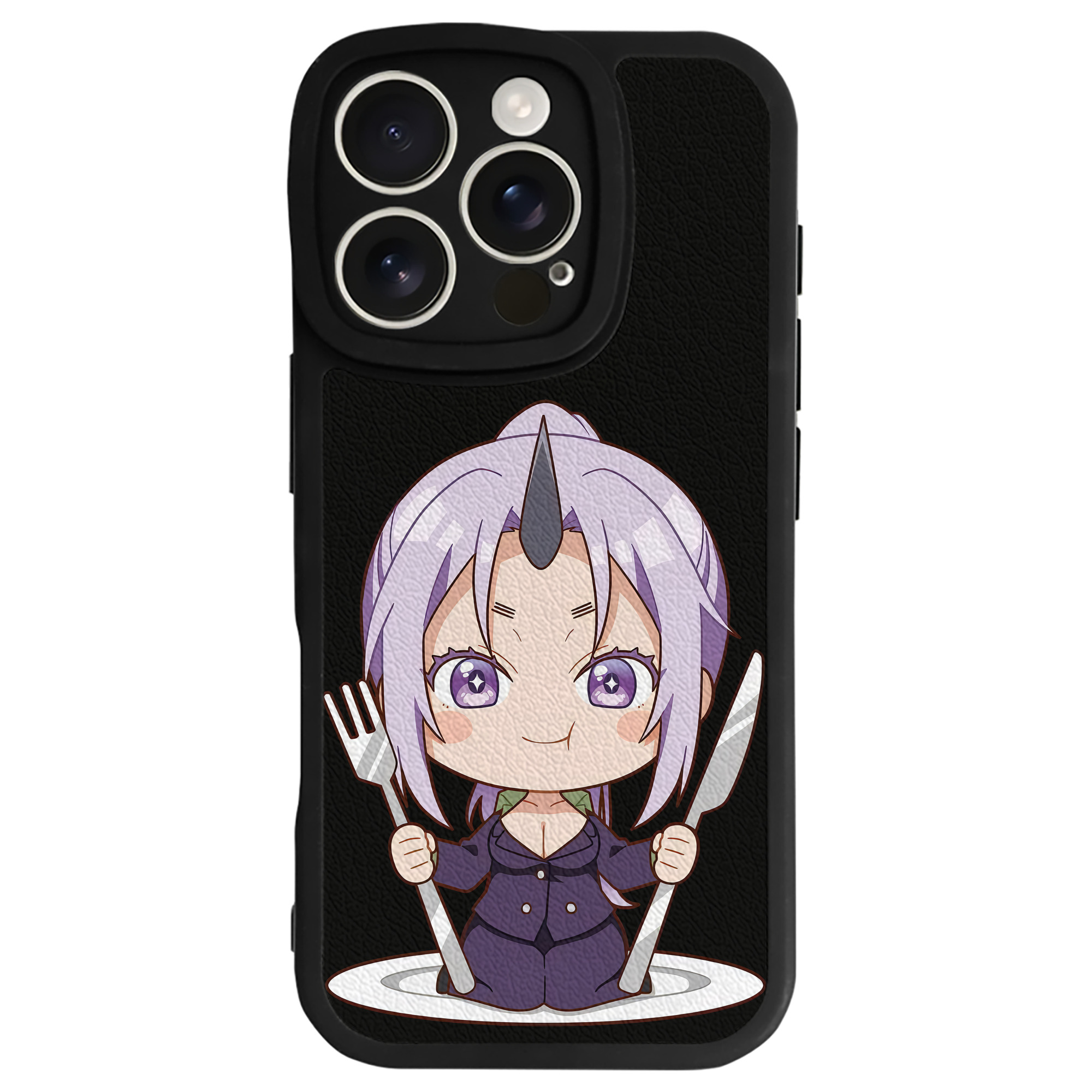 （画像用） 転スラ Regarding Reincarnated to Slime 【iPhone 16シリーズ対応】シリコンスマホケース（レザー調） 材質：シリコン
